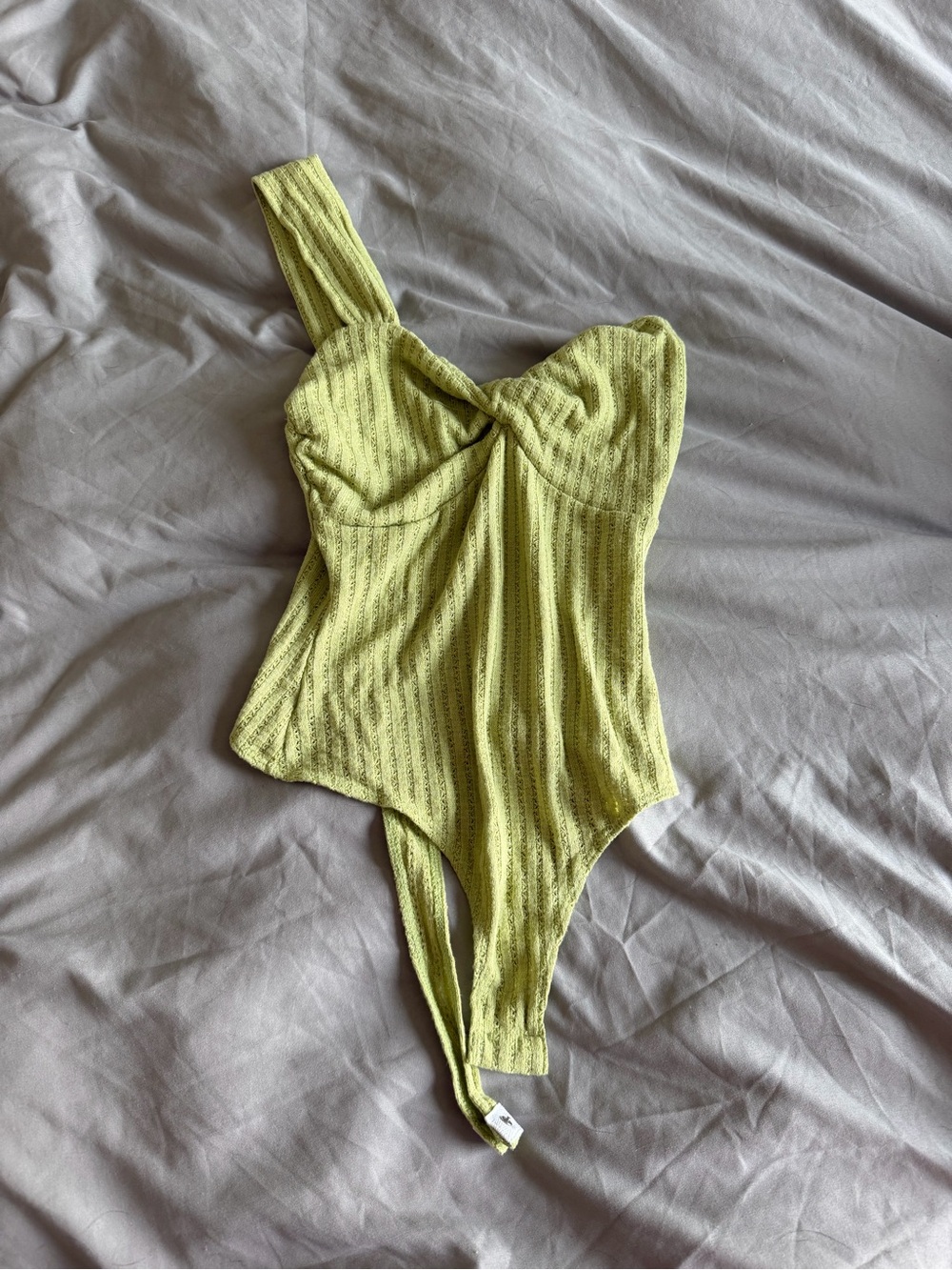 Le Lis Crochet One Shoulder Bodysuit